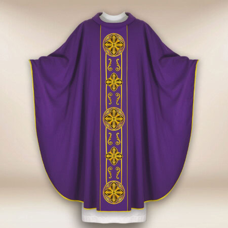 Chasuble avec ceinture brodée