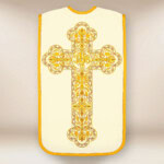 Chasuble romaine écrue brodée