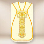 Chasuble romaine écrue brodée