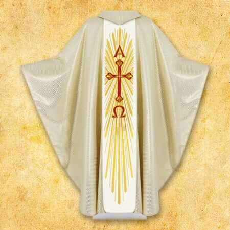 Chasuble liturgique brodée Jésus Ressuscité