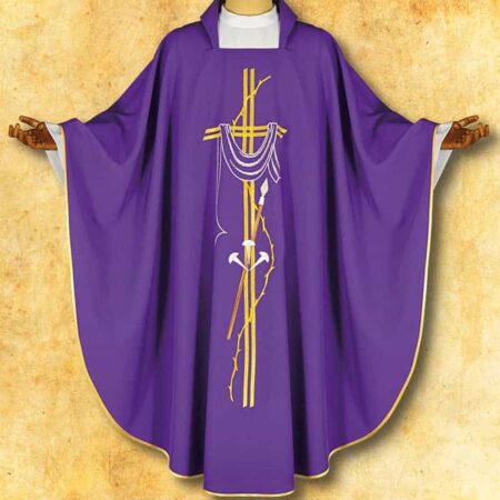 Chasuble brodée Pénitentielle