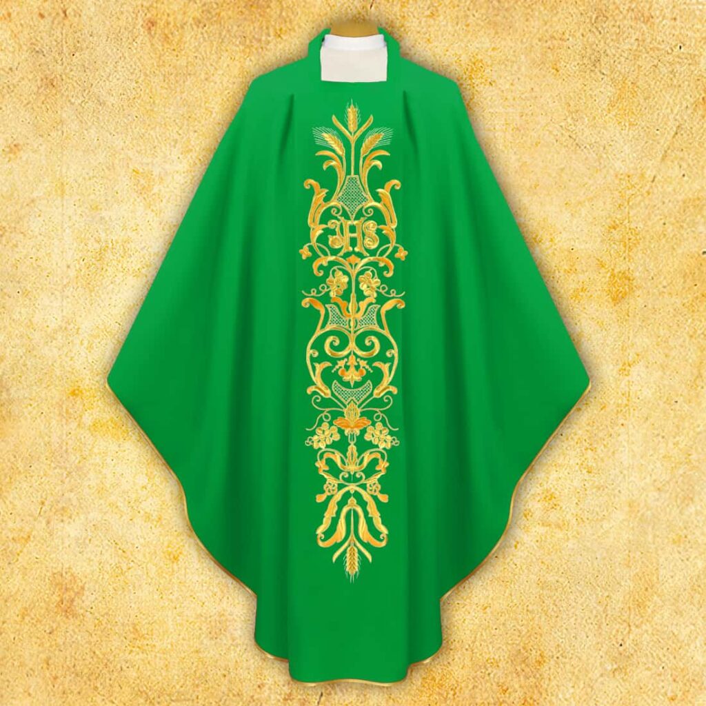 Chasuble brodée Épis et Raisin