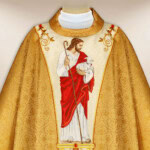 Chasuble brodée Jésus Bon Pasteur