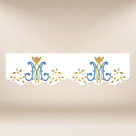 Dentelle brodée mariale