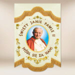 Mini Drapeau Double Face Jean-Paul II
