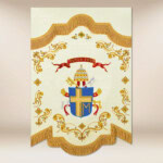 Mini Drapeau Double Face Jean-Paul II