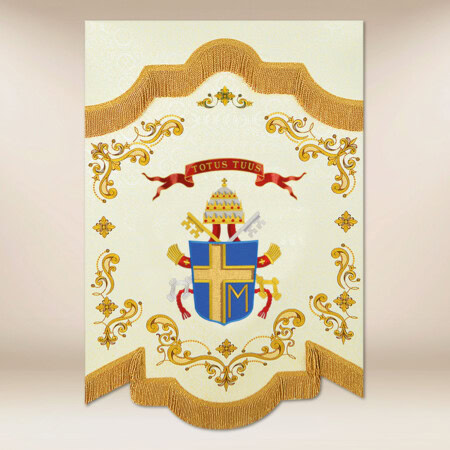Mini Drapeau Double Face Jean-Paul II