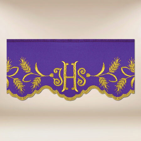 Dentelle brodée violette 590cm