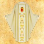 Chasuble avec ceinture brodée Cœur de Jésus