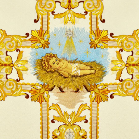 Chasuble brodée romaine pour Noël