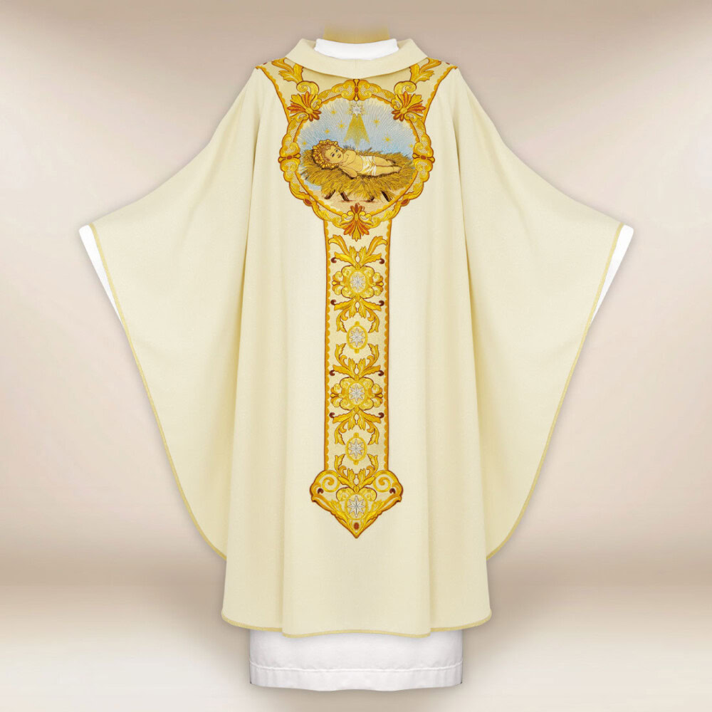 Chasuble brodée pour Noël