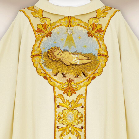 Chasuble brodée pour Noël