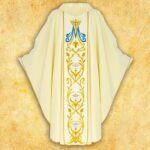 Chasuble avec ceinture brodée Cœur de Marie