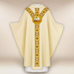 Chasuble brodée Agneau de Dieu