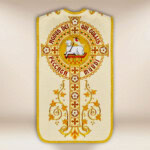 Chasuble romaine brodée avec le syNotre-Dameole de l'Agneau