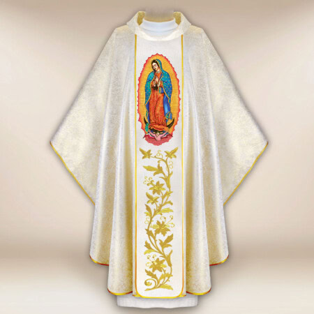 Chasuble brodée Notre-Dame de Guadalupe