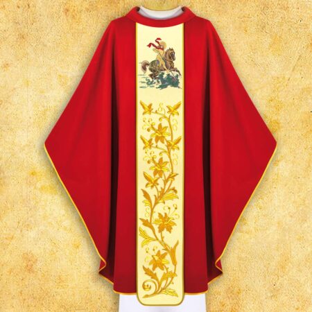 Chasuble avec l'image de saint Georges