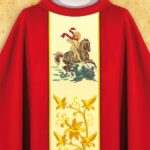 Chasuble avec l'image de saint Georges