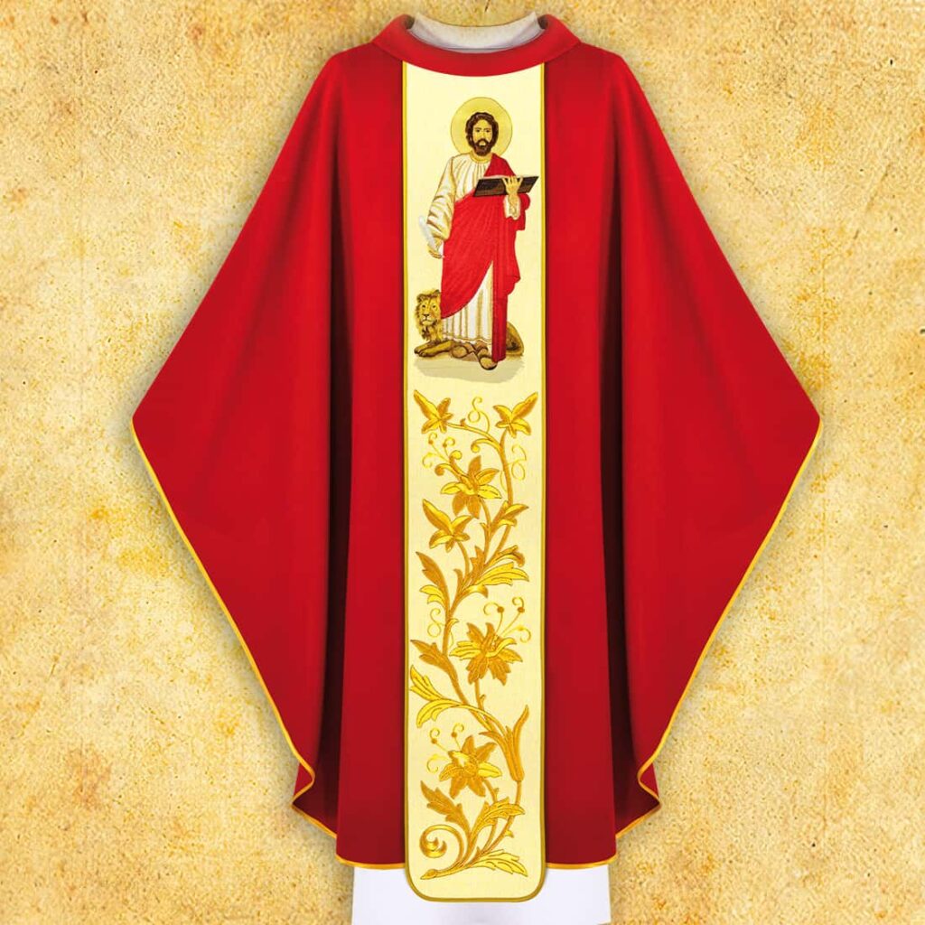 Chasuble avec l'image de saint Marc