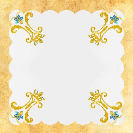 Linge d’autel liturgique Marial 45×45