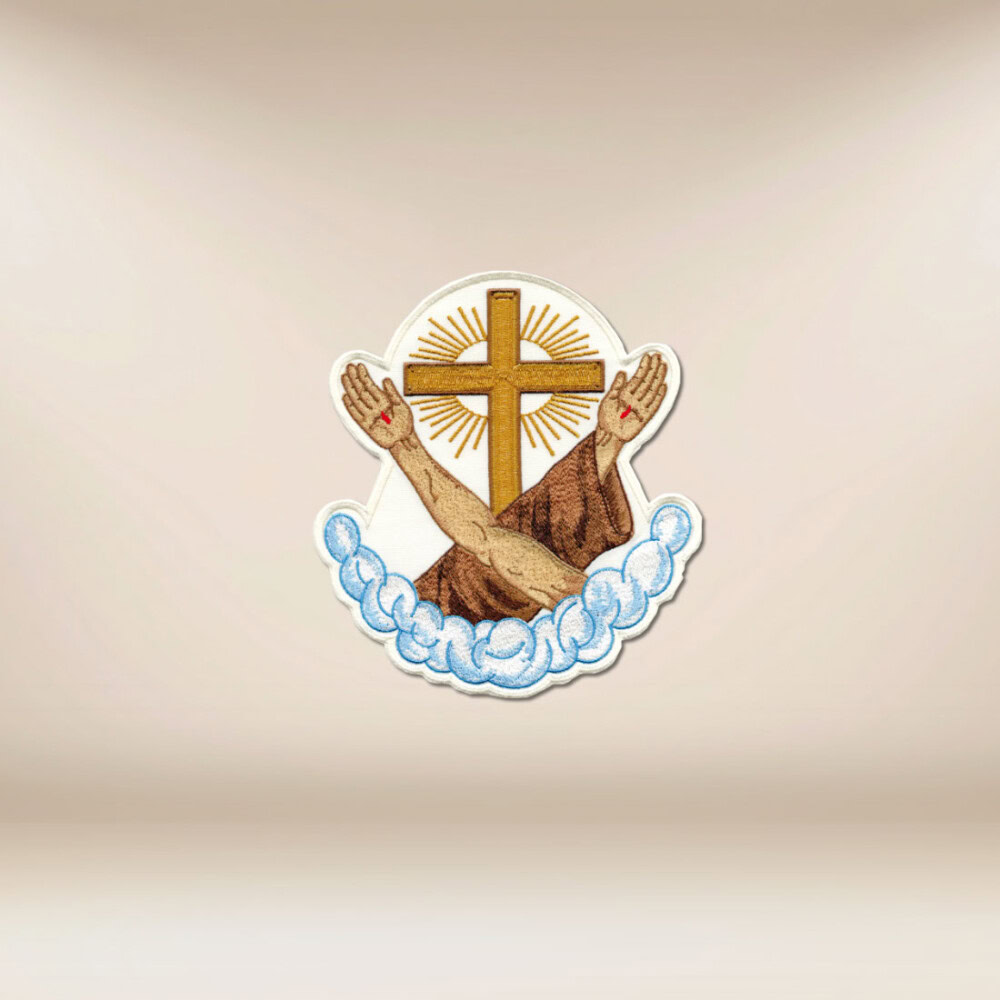Application brodée Paix et Bien
