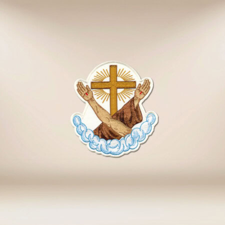 Application brodée Paix et Bien