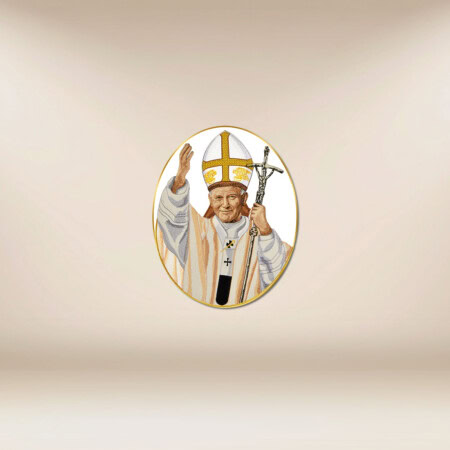 Application brodée Jean-Paul II