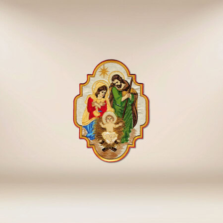 Application brodée Sainte Famille
