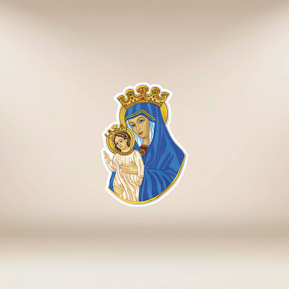 Application brodée Mère des Églises
