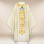 Chasuble brodée mariale