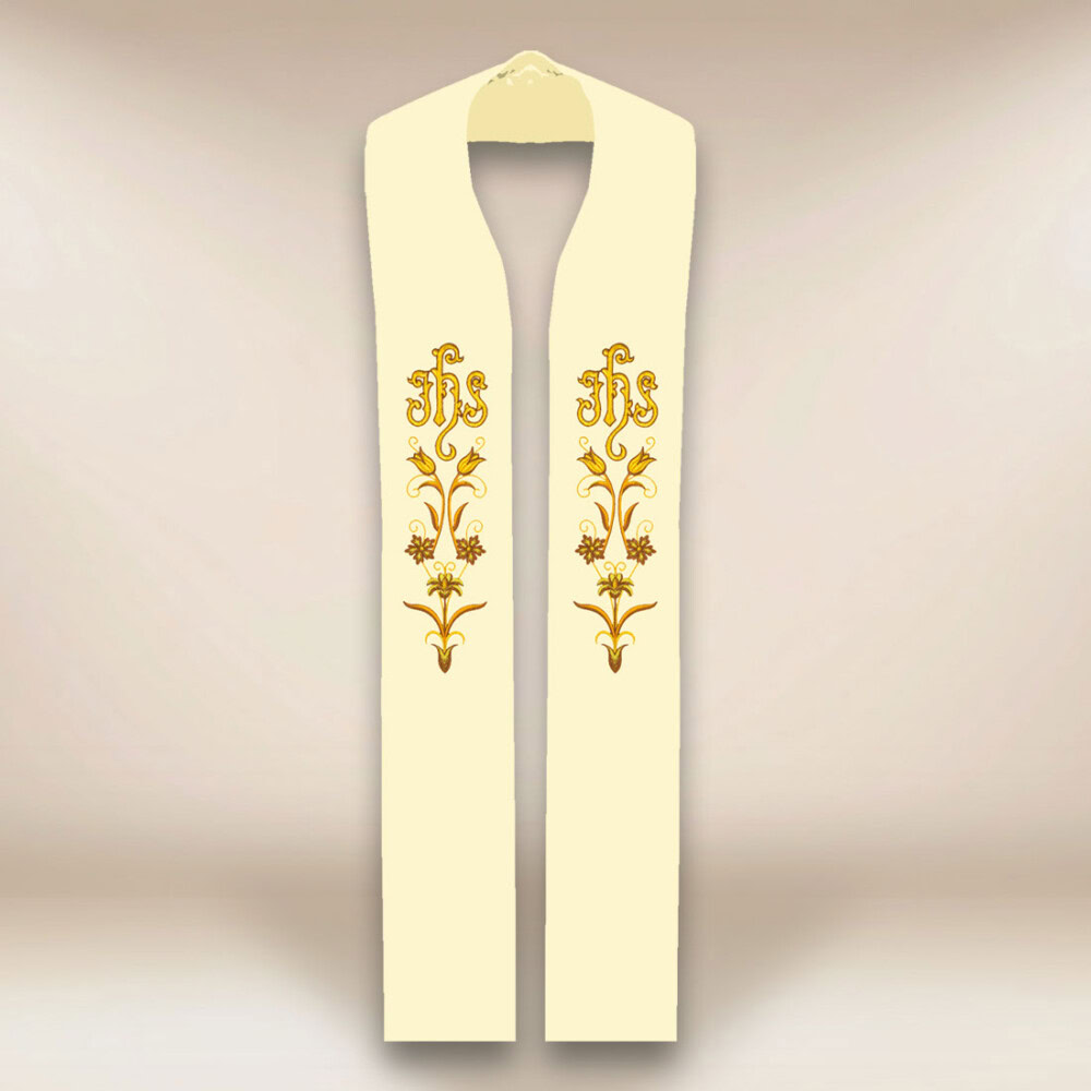 Étole liturgique IHS