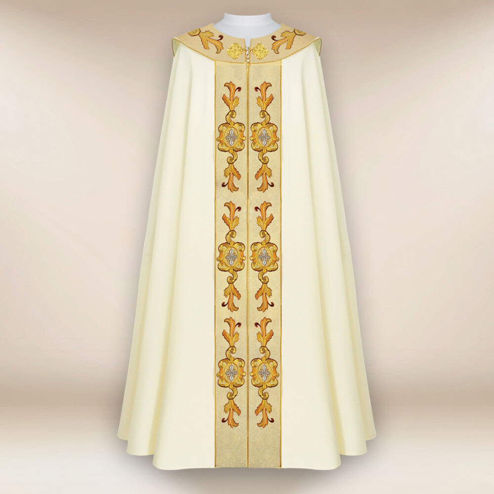 Chape liturgique brodée
