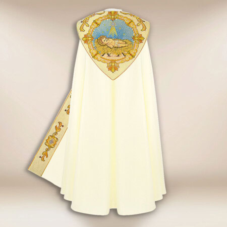 Chape liturgique brodée