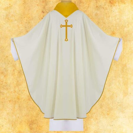 Chasuble brodée eucharistique avec le Calice