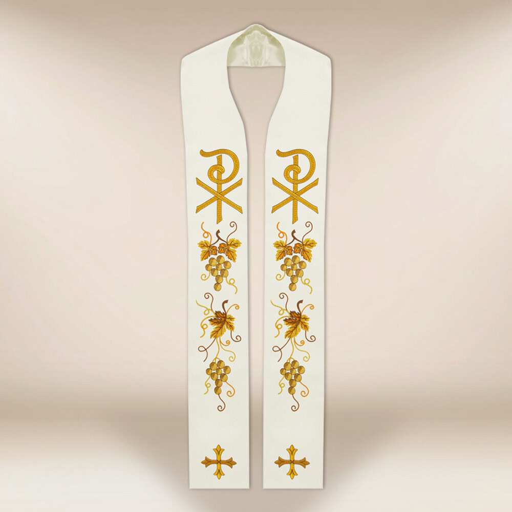 Étole liturgique brodée PX