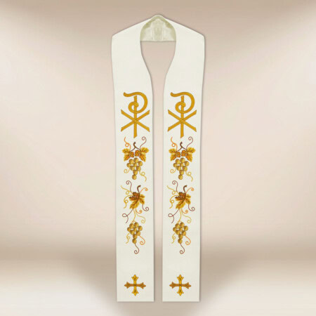 Étole liturgique brodée PX