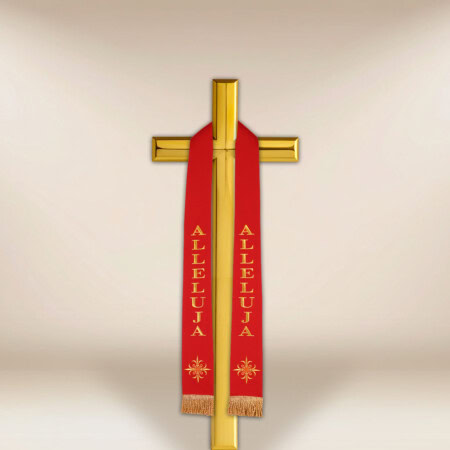 Étole liturgique pour la Croix Alleluia