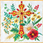 Pale brodée Croix