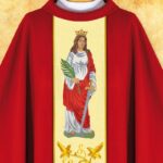 Chasuble brodée Saint Barbara