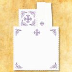 Linge de calice violet