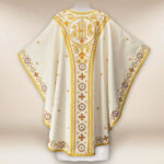 Chasuble brodée Agneau de Dieu premium