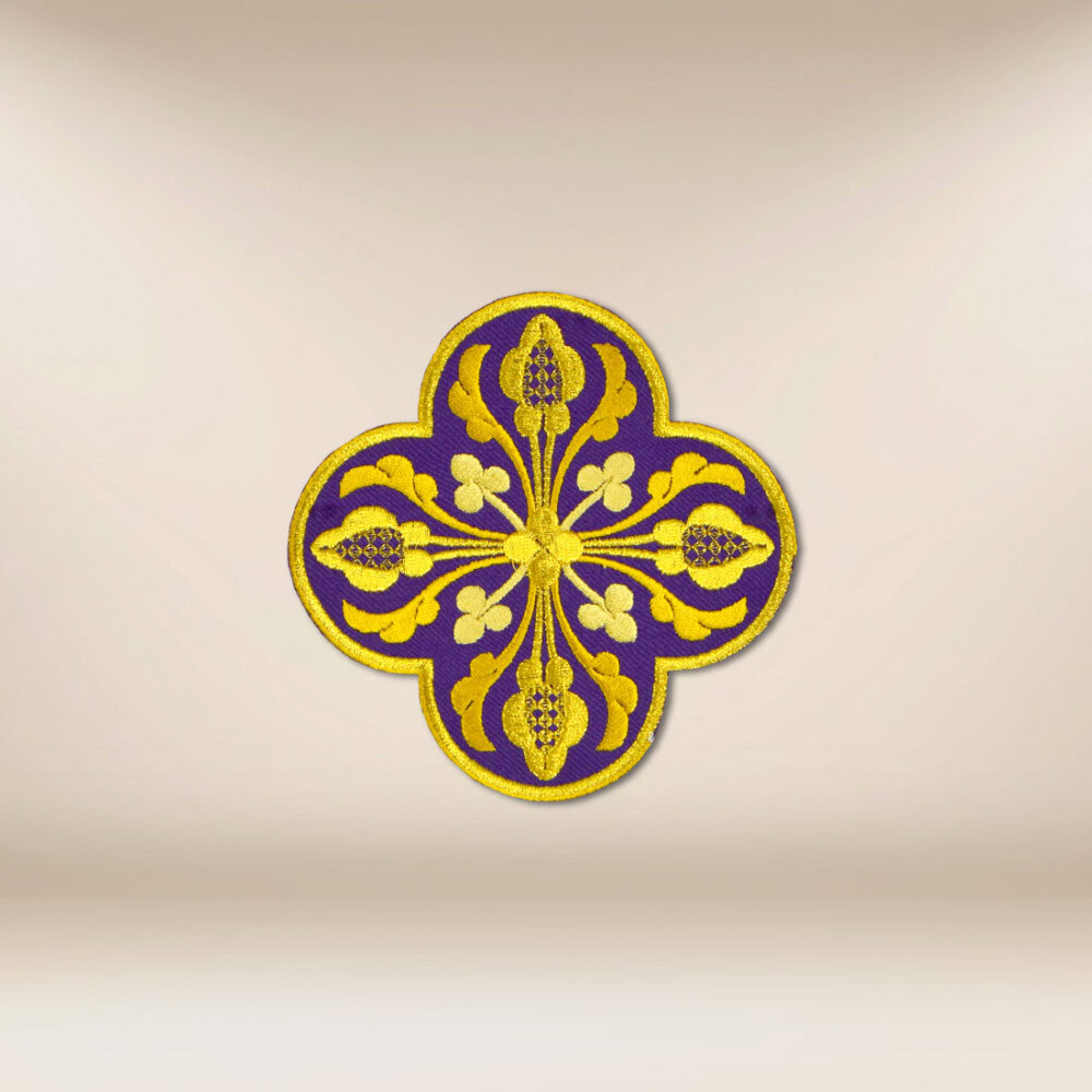 application brodée croix