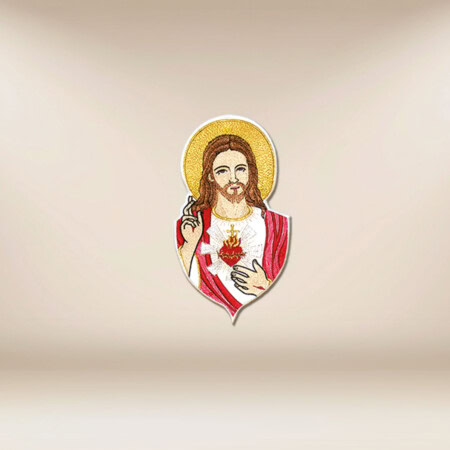 application brodée Cœur de Jésus