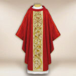 Chasuble brodée avec PX Christum