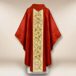 Chasuble brodée avec PX Christum