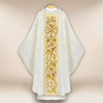Chasuble brodée avec PX Christum
