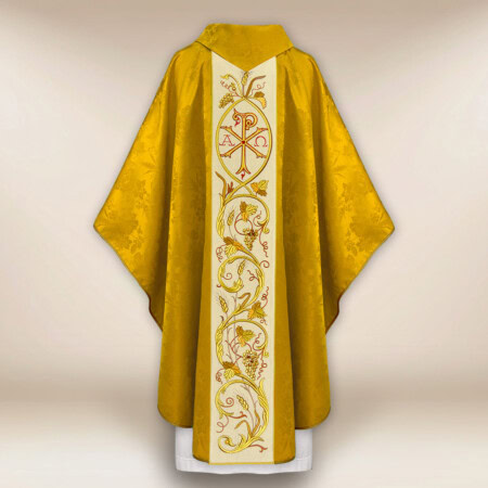 Chasuble brodée avec PX Christum