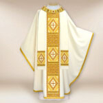 Chasuble liturgique brodée