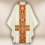 Chasuble liturgique eucharistique brodée