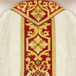 Chasuble liturgique eucharistique brodée